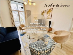 Hypercentre, quai de Loire, lumineux, spacieux, familial, le Jehan de Saveuse